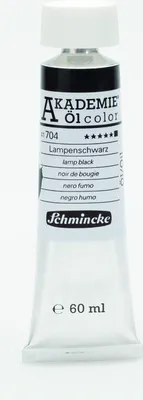 Produktbild von Schmincke 60ml AKADEMIE Öl color Lampenschwarz Öl 41 704 011