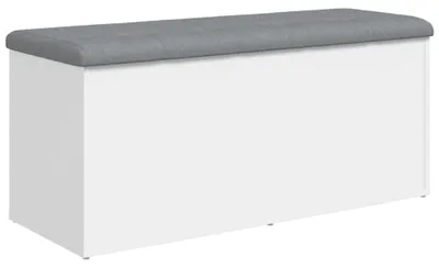 Produktbild von vidaXL Aufbewahrungsbank Weiß 102 x 42 x 45 cm Holzwerkstoff