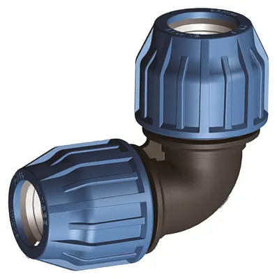 Obrázok produktu pre PP koleno 90 stupňov 75 mm pre PE vodovodné potrubia