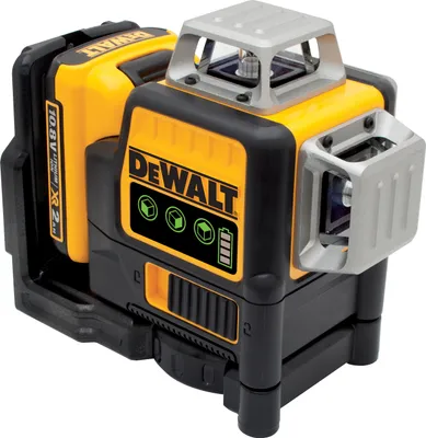 Produktbild von DeWALT DCE089D1G Multilinienlaser Kreuzlinienlaser 3x360° 30m grün 10.8V/2Ah