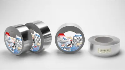 Produktbild von Aluminium-Klebeband - 50 mm x 50 m - 30 Mikron