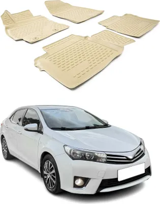 Produktbild von 2013-2021 Toyota Corolla Fußmatten TPE Beige 4 tlg