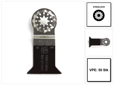 Zdjęcie produktu dla Brzeszczot Fein E-Cut Long-Life Starlock 50szt. 50 x 50 mm ( 63502221250 ) BI-Metal