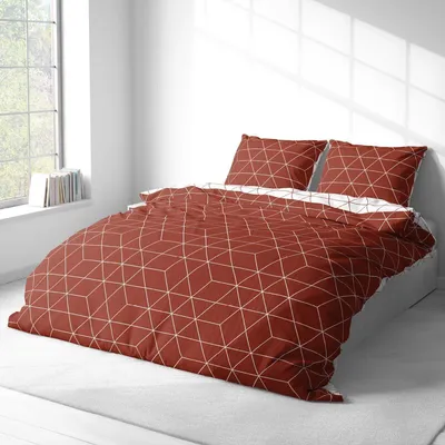 Produktbild von Traumschlaf Bettwäsche West 155x220 cm + 80x80 cm dunkelrot