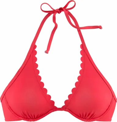 Produktbild von LASCANA Bügel-Bikini-Top Scallop rot Größe 36 Cup E