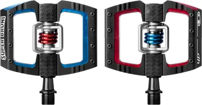 Image de Crankbrothers Mallet DH Klick pédale Super Bruni édition noir-rouge-bleu