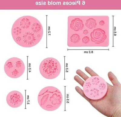Produktbild von Silikon Blüten Formen Fondant 3D Rose Gießform