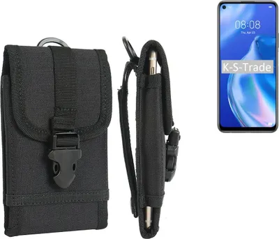 Produktbild von K-S-Trade Holster Handy Hülle kompatibel mit Huawei P40 lite 5G Holster Handytasche Gürtel Tasche Schutz Hülle Robust Outdoor schwarz