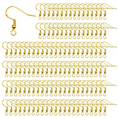 Ohrhaken 925 versilbert mit Kugelspule, 100 Stück, 18 x 19 mm, Gold