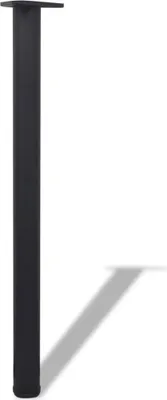 Immagine prodotto di Set Gambe Tavolo Altezza Regolabile Nere 870 mm