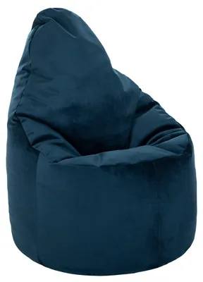 Imagen del producto de Sillón de saco de terciopelo ergonómico para interiores