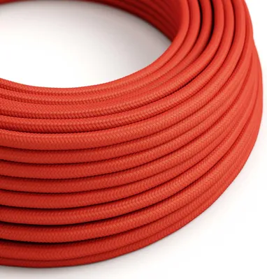 Immagine prodotto di Creative-Cables, Cavo silicone Ultrasoft, 2x0,75 mm², 50 m, Rosso RM09, Rotondo, Effetto seta