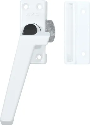 Produktbild von AXA Fensterverriegelung - Modell 3308 - Fenstergriff - Abschließbar per Knopfdruck - Links nach außen drehend - Aluminium Weiß