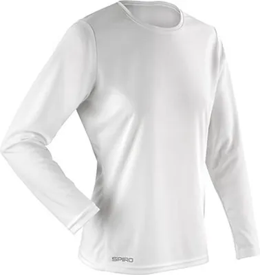 Immagine prodotto di SPIRO S254F | Maglietta da allenamento sportiva a maniche lunghe Quick Dry da donna - Colore: Bianco - Taglia: S (36)