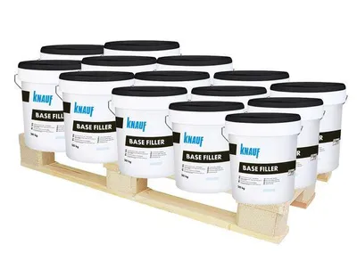 Produktbild von Knauf Base Filler Spachtelmasse, 660 kg, verarbeitungsfertig für Gipsplattenfugen
