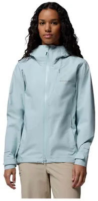 Produktbild von Jacke Columbia Chaqueta con capucha Columbia Trailborne 2.5L Shell azul celeste mujer für Damen