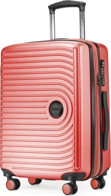 Produktbild von HAUPTSTADTKOFFER Mitte - Handgepäck Trolley erweiterbar Koffer 4 Rollen 55x40x23 cm Cary-On suitcase Hand Luggage 55 L Hardcase Bordgepäck Lufthansa EasyJet Eurowings, travel bags XL Dehnfalte,Korall
