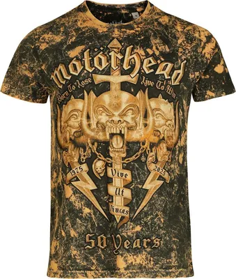 Produktbild von Motörhead T-Shirt Herren Core 50th multicolor Band-Merch, Bands 100% Baumwolle S