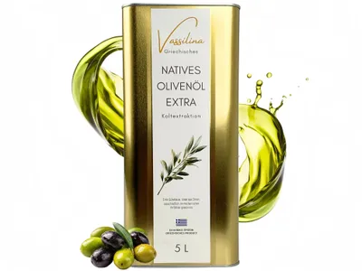 Produktbild von Vassilina Griechisches Natives Olivenöl Extra 5 L · Kaltextraktion · Aus traditionellem Familienbetrieb