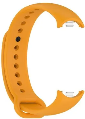 Produktbild von Armband für Mi 8 & 9 – Einheitsgröße – Silikon-Metallanschluss – Dunkelgelb – Wasserfest & bequem