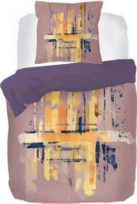 Produktbild von Kayori Sakida Baumwolle-Satin Bettwäsche-Garnitur Farbe Mauve Größe 155x220 + 80x80 cm