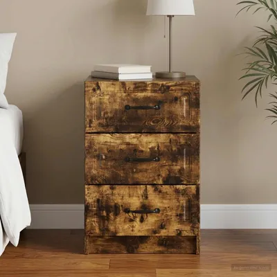 Zdjęcie produktu dla Maison Exclusive - Komoda nocna z drewna dębowego, wymiary: 43 x 41 x 63,5 cm