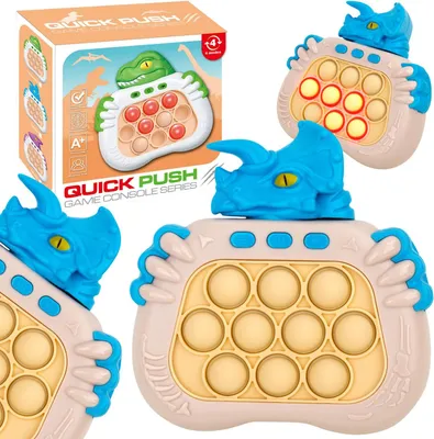 Zdjęcie produktu dla Gra Zręcznościowa Elektryczna Pop It Antystresowa Świeci Dźwięk POPIT Dino