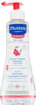 Produktbild von Mustela Babypflege Mizellares Wasser, 300 ml, Ab Geburt (0-12 Monate), Unisex, ohne Abspülen, beruhigend, vegan, natürliche Inhaltsstoffe, ohne Parfüm, für Gesicht, Körper, Windelbereich & empfindliche, gereizte Haut
