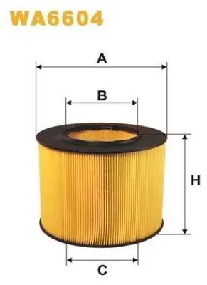 Produktbild von Luftfilter WIX FILTERS WA6604 für SAAB 9-5 Kombi (YS3E) Filtereinsatz