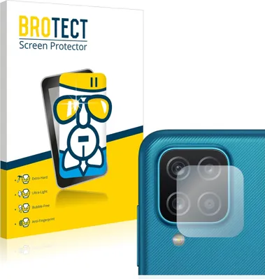 Produktbild von BROTECT Schutzglas für Samsung Galaxy A12 (NUR Kameraschutz) Schutzfolie Panzer Folie Glas Display Schutz klar