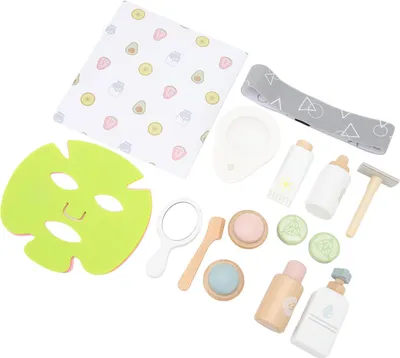 Obrázek produktu pro Dětská sada na líčení, simulace péče o pleť, interaktivní výukové hraní rolí, dřevěná kosmetická hračka
