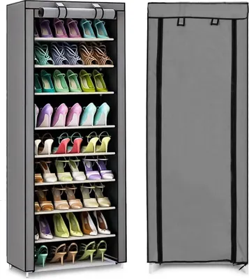Produktbild von ModernHome Stoff Kleiderschrank mit Regalen für Kleidung und Schuhe ModernHome Universal-64_PJJSC003_5903769979240