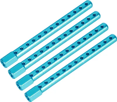 Productafbeelding van 4 stuks aluminiumlegering, accessoire voor carrosseriekolom, reserveonderdeel, geschikt voor HSP 1/10 122037, blauw