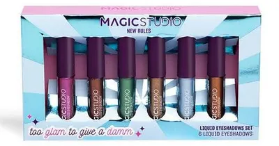 Produktbild von Magic Studio 6-Farben-Lidschatten-Set mit flüssigem Glitzer