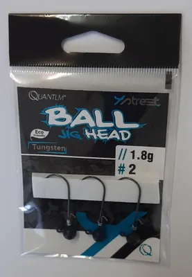 Produktbild von 4Street Tungsten Ball Jig Head - Jighaken , Größe / Gewicht / Packungsinhalt:Gr. 2 / 1.8g / 3 Stück