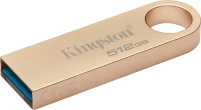 Zdjęcie produktu dla Kingston Technology DataTraveler SE9 G3, 512 GB, USB Typu-A, 3.2 Gen 1 (3.1 Gen 1), 220 MB/s, Bez zatyczki, Złoto