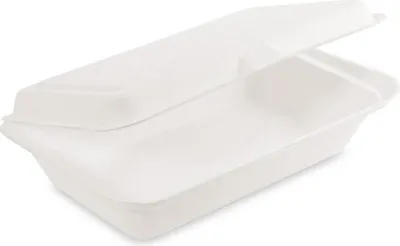 Produktbild von 250x  Menüboxen Lunch-Boxen Sandwichbox Zuckerrohr kompostierbar 250x162x63mm