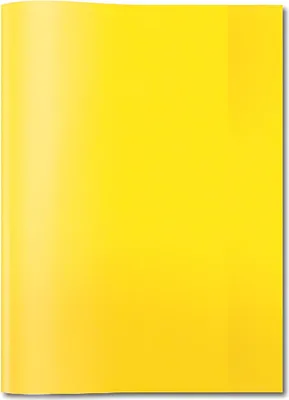 Image de HERMA 7491 protège-cahier A4 transparent jaune robuste durable en polypropylène