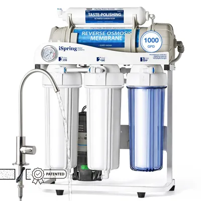 5-Stufen RO-Wasserfilter 1000 GPD, tanklos, hoher Durchfluss