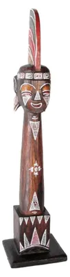 Produktbild von Afrikanische Deko Figur 50cm Afrika Figur Deko-Figur Skulptur