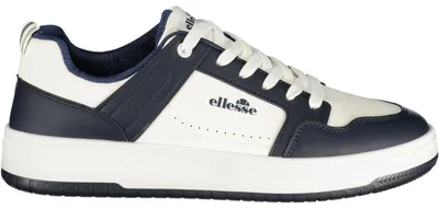 Produktbild von Weiße Herren-Sportschuhe mit blauen Details und herausnehmbarer Sohle
