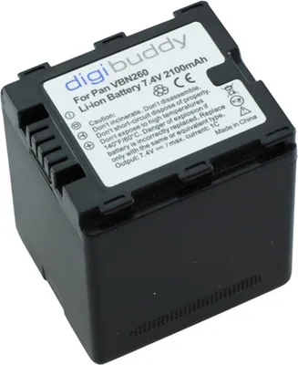 Produktbild von digibuddy Akku kompatibel zu Panasonic VW-VBN260 Li-Ion 2100mAh