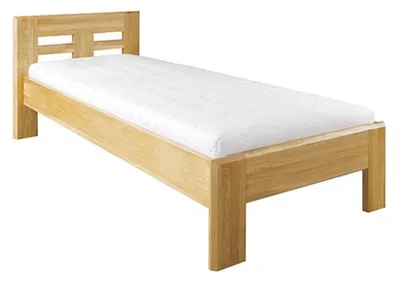 Produktbild von Echtholz Betten Holzbett Doppelbett 100x200 cm Neu Echtholz Bett Polsterbett