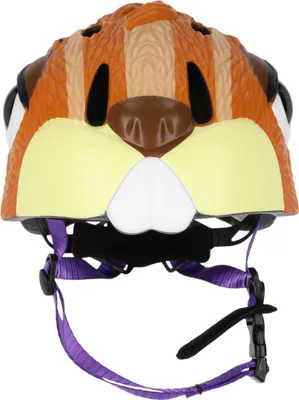 Immagine prodotto di Casco bici CRAZY SAFETY Chipmunk con simpatico disegno di animali 131 Marrone S (49-55cm)
