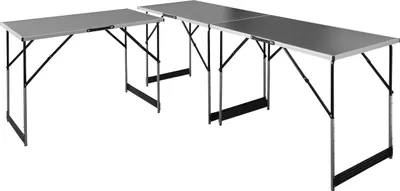 Produktbild von Tapeziertisch Alu 3 teilig je 100 x 60 cm