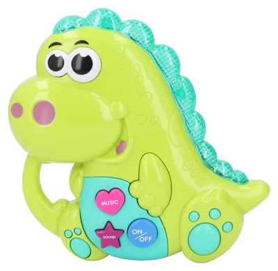 Produktbild von Baby-Dinosaurier-Klavierspielzeug, frühes Lernen, pädagogisch, niedlich, mehrere Soundeffekte, Musiktastatur für Kleinkinder, Grün