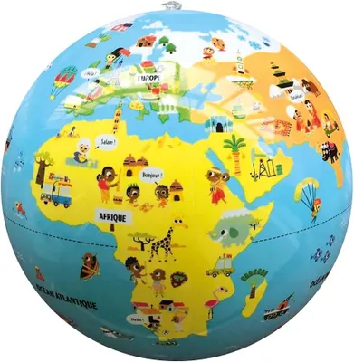 Imagen del producto de Globo inflable, de 30 cm, ideal para el primer descubrimiento del mundo