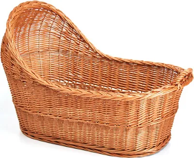 Produktbild von JIPRO® Babykorb aus Weidenruten Lapsi I. - B 90 x T 60 x H 32/60(cm)