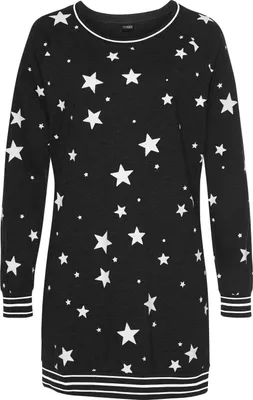 Produktbild von Vivance Dreams Sleepshirt schwarz- weiß Größe 40/42