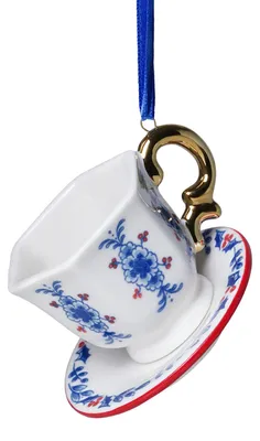 Heinen Delfts Blauw – Weihnachtsornament Teetasse – Bild 1